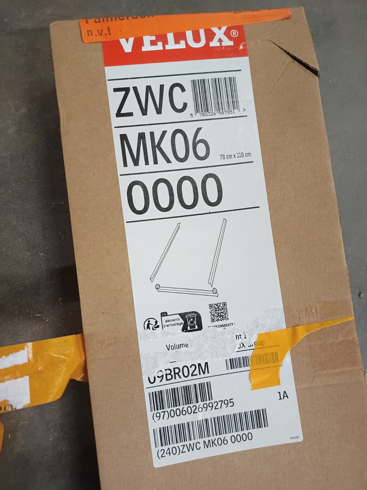 Velux ZWC MK06 0000 - Nieuw in doos, 80 tot 120 cm, 80 tot 120 cm, Nieuw, Ophalen of Verzenden