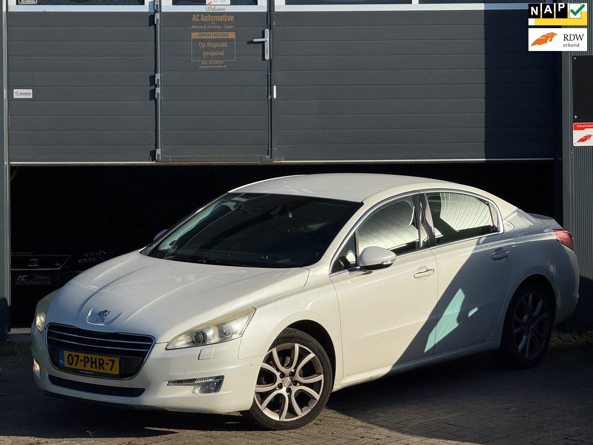 Peugeot 508 1.6 THP Allure Navi-Leder-Head-Up, Auto's, Voorwielaandrijving, Euro 5, Gebruikt, Leder en Stof