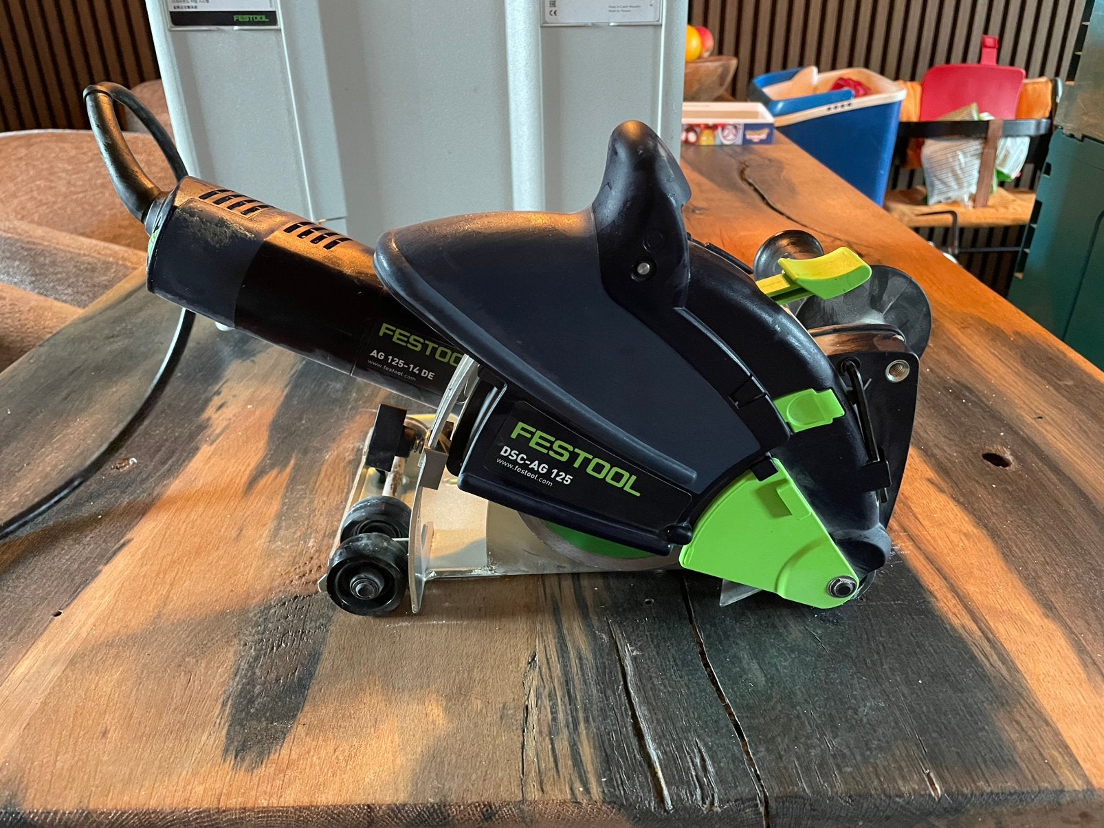 Festool DSC-AG 125, Ophalen, Zo goed als nieuw, 1200 watt of meer, Excentrische schuurmachine