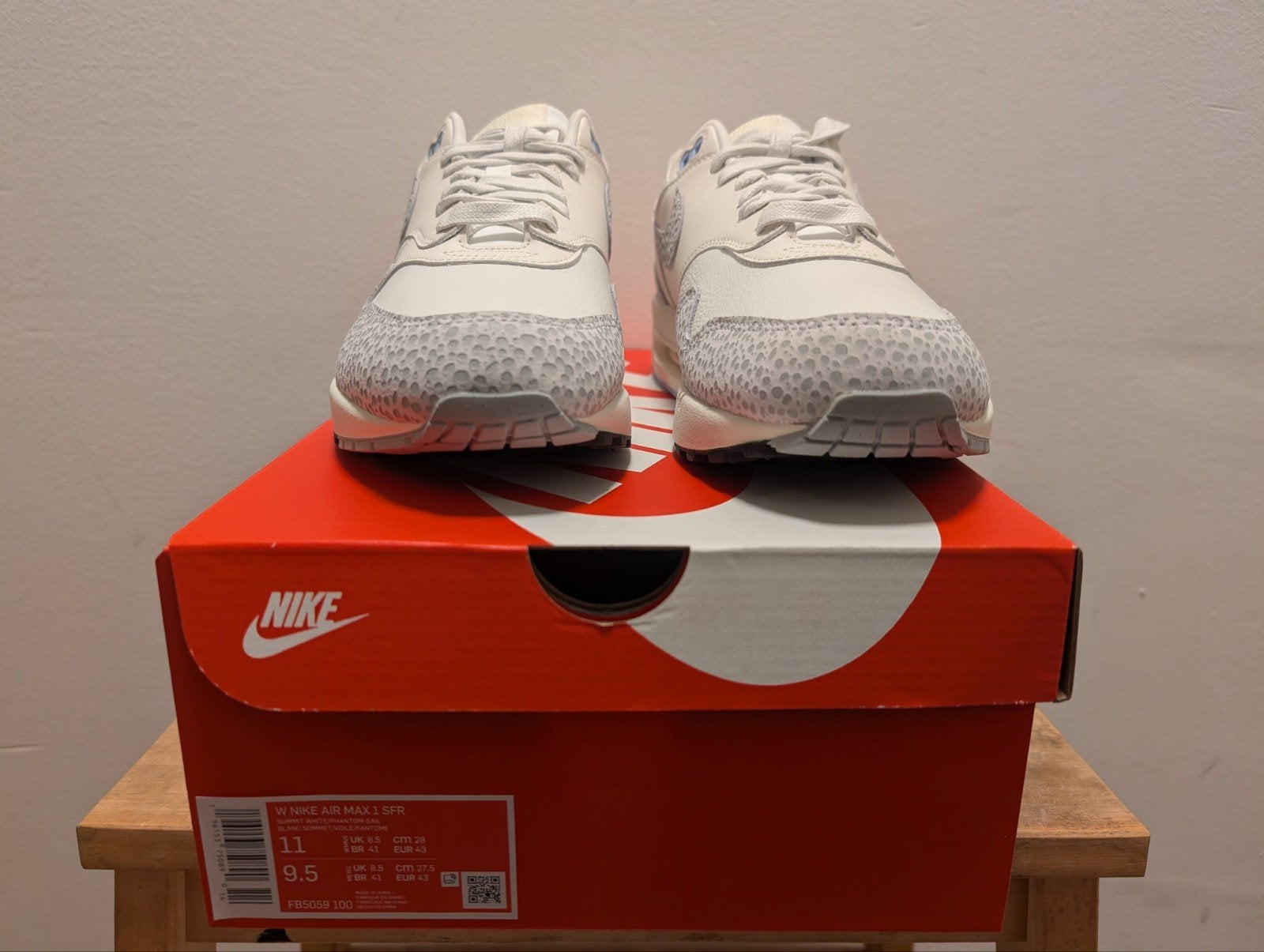 Nike Air Max 1 '87 Safari Summit White 43, Nike air max, Overige kleuren, Nieuw, Ophalen of Verzenden