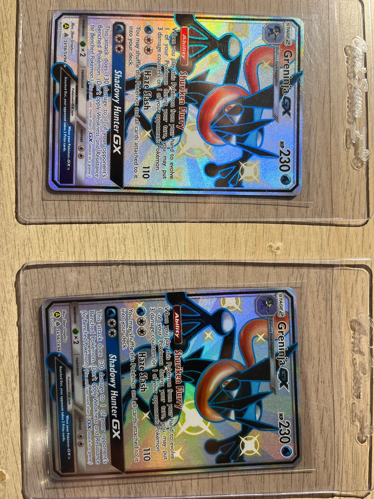 Greninja GX SV56/SV94 Hidden Fates Shiny Vault, Ophalen of Verzenden, Zo goed als nieuw, Meerdere kaarten, Foil