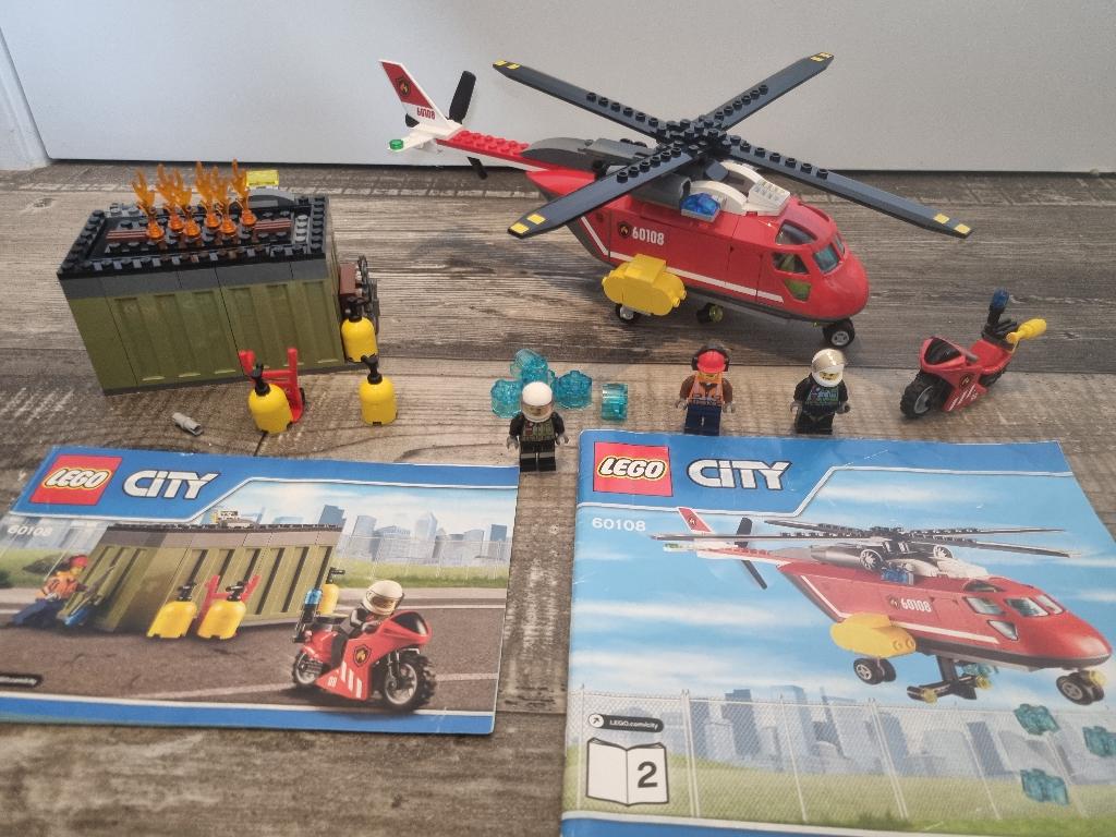 Lego City 60108 - Brandweer inzetgroep, Lego, Ophalen of Verzenden, Complete set, City