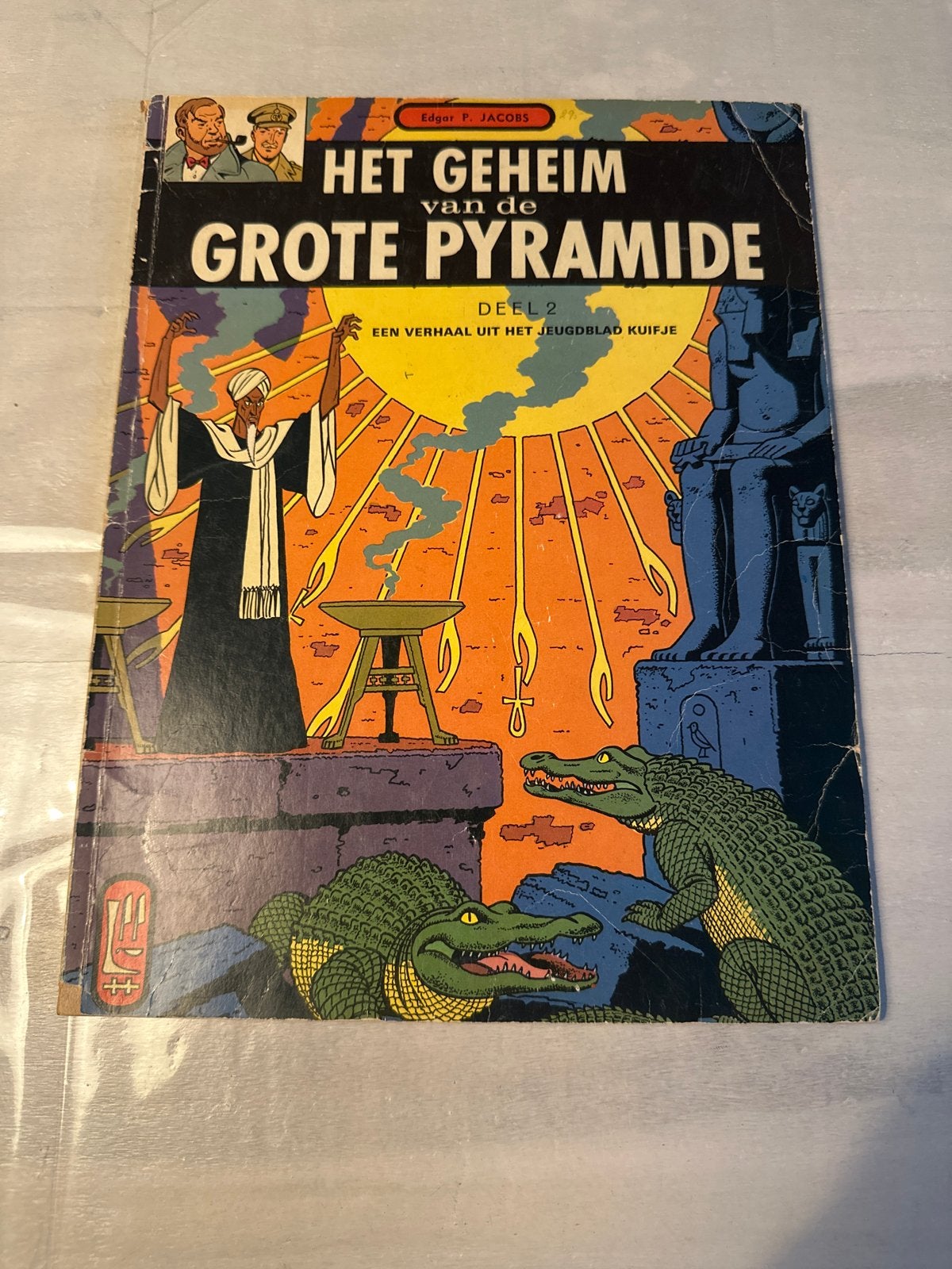 Het Geheim van de Grote Piramide Deel 2 - E.P. Jacobs, Eén stripboek, Ophalen of Verzenden, Gelezen