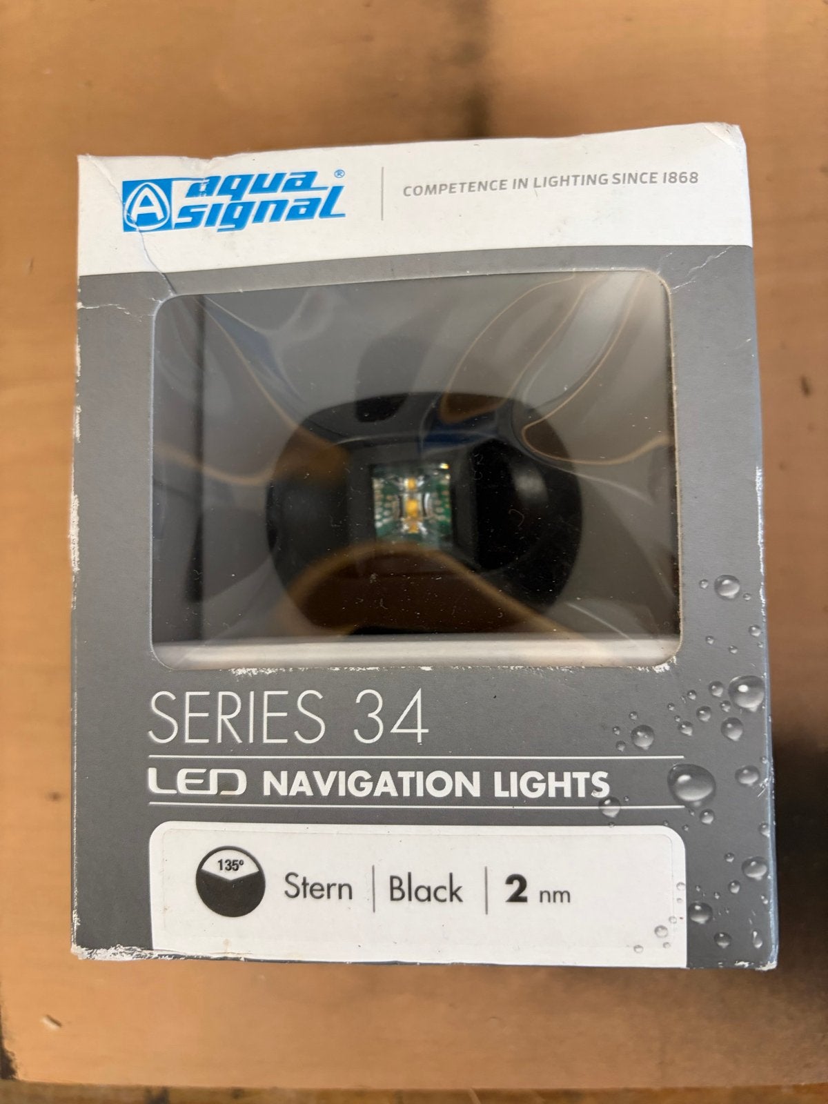 Aqua Signal Serie 34 LED Navigatielicht - Heklicht Zwart, Ophalen of Verzenden, Nieuw, Binnenverlichting
