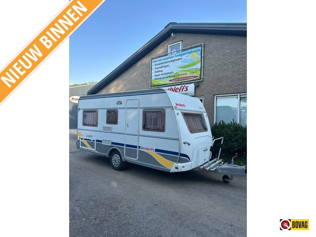 Dethleffs Camper Edition 430 DB +voortent, Caravans en Kamperen, Caravans, Rondzit, Dethleffs, Tot en met 4, Dwarsbed