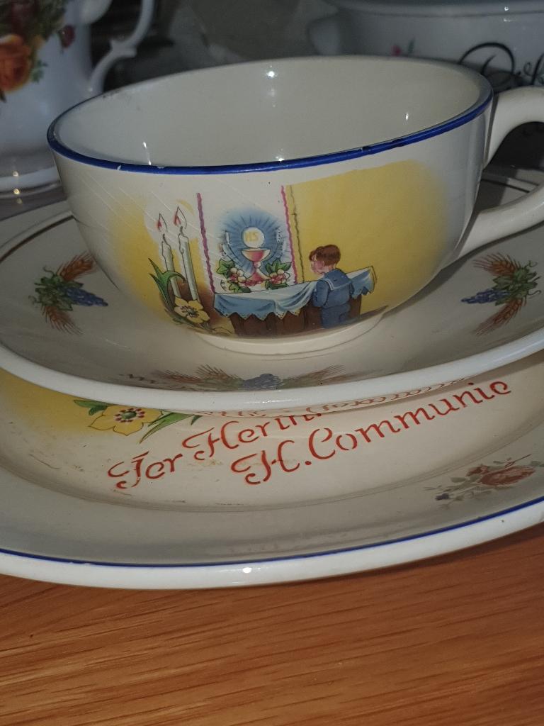 Zeer oude communie servies, Antiek en Kunst, Ophalen of Verzenden