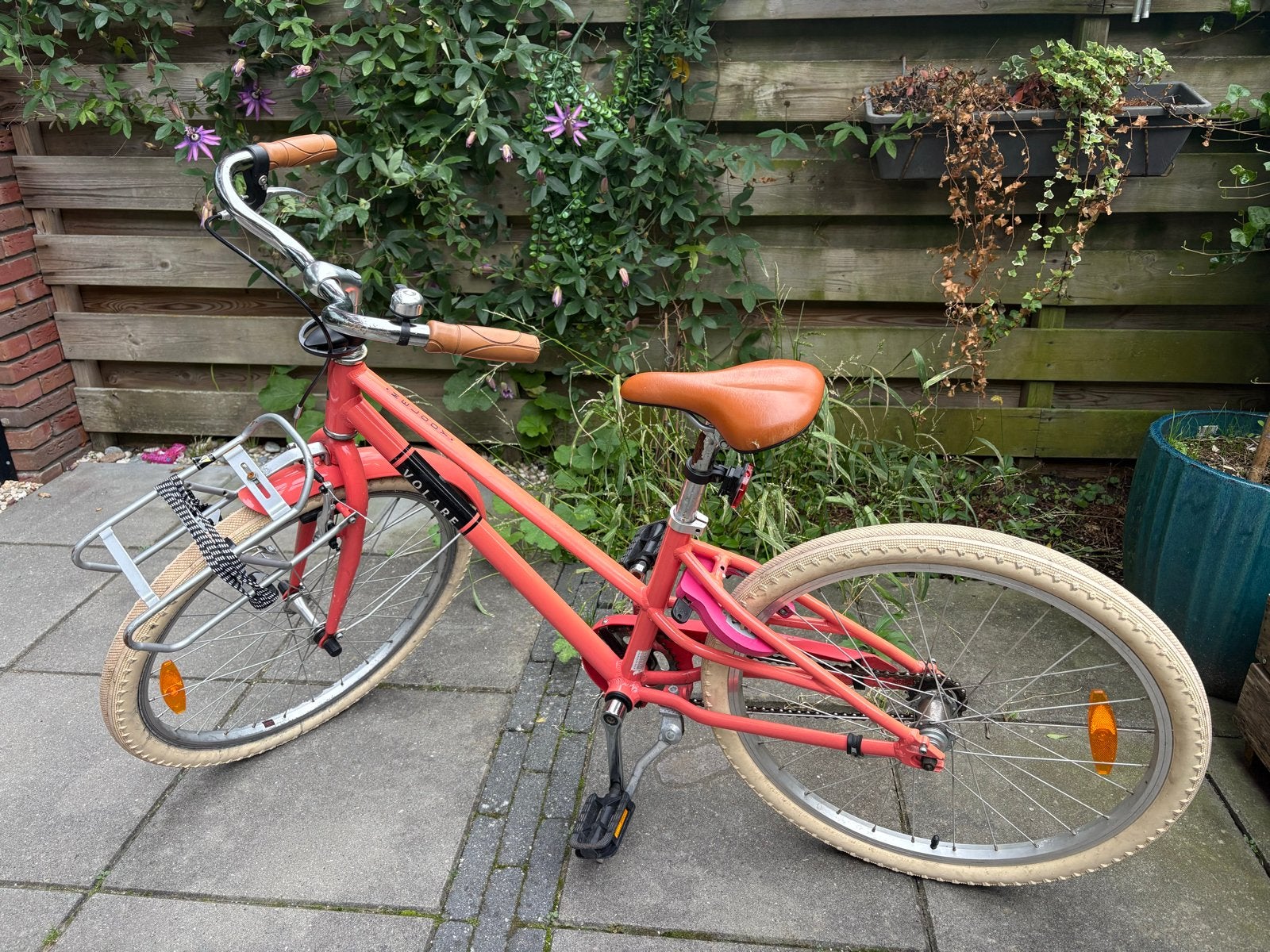 Volare Melody kinderfiets - mist achterspatbord, Ophalen, Velgrem, Handrem, Gebruikt