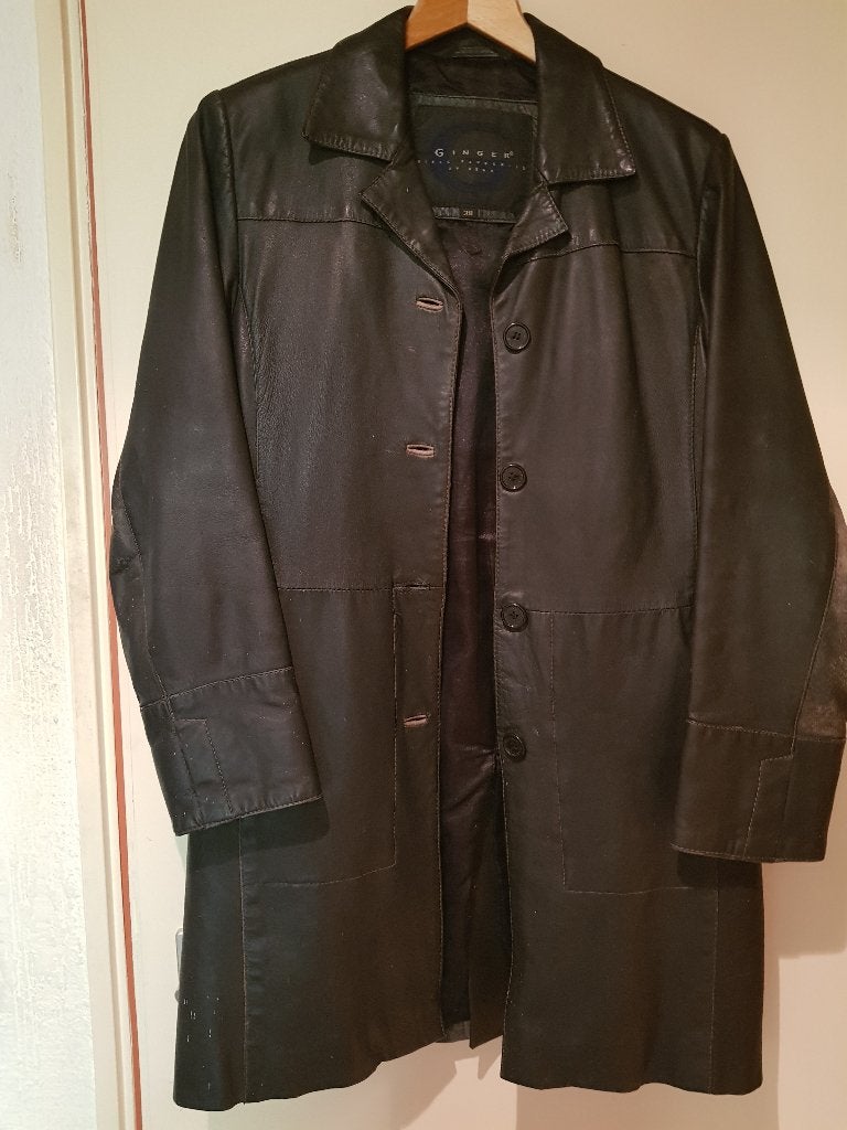 Leren Jas Dames M, Kleding | Dames, Jassen | Winter, Maat 38/40 (M), Zwart, Ginger, Ophalen of Verzenden