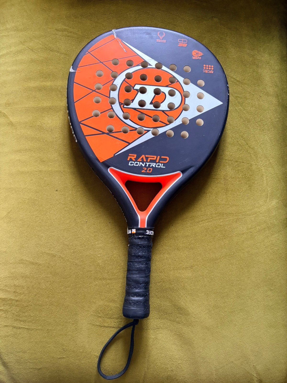 Dunlop Rapid control 2.0 (ingescheurd), Ophalen, Gebruikt, Padelracket