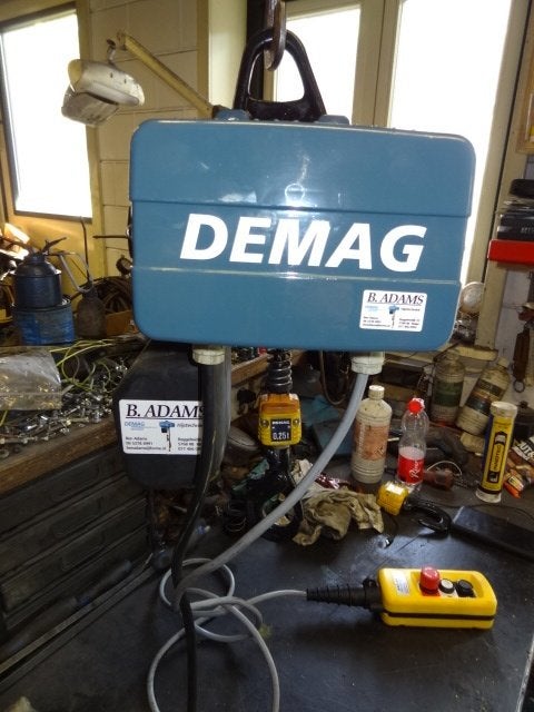 DEMAG ketting takel 250 kg enkele ketting, Ophalen of Verzenden, Zo goed als nieuw, Elektrisch