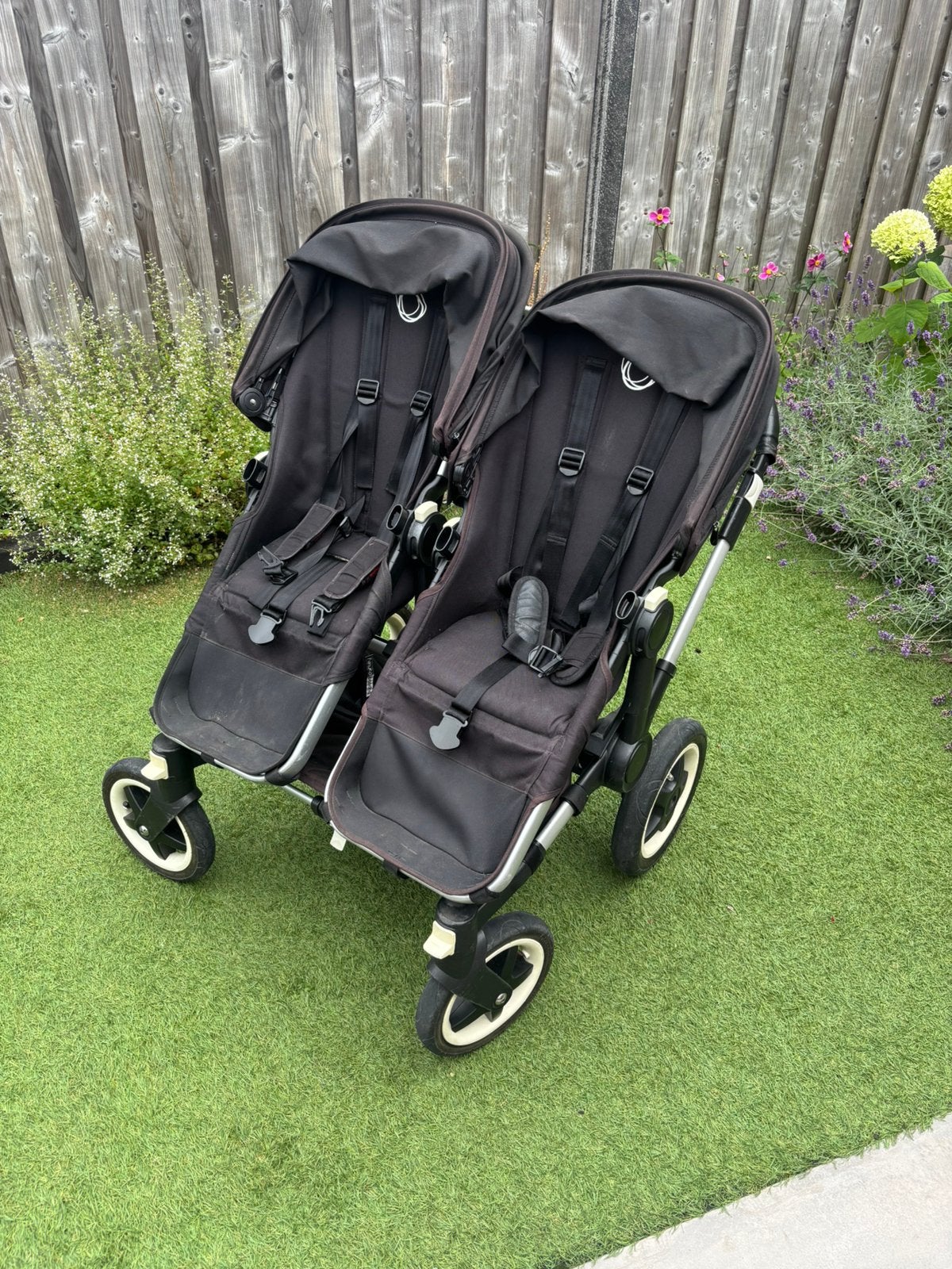 Bugaboo Donkey duo kinderwagen (zwart), Kinderen en Baby's, Ophalen, Gebruikt, Kinderwagen of Buggy