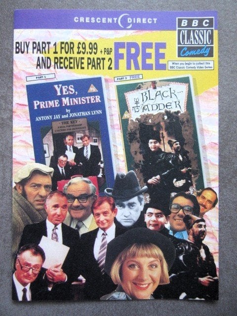 Folder BBC Classic Comedy Video Series uit 1999, Ophalen of Verzenden