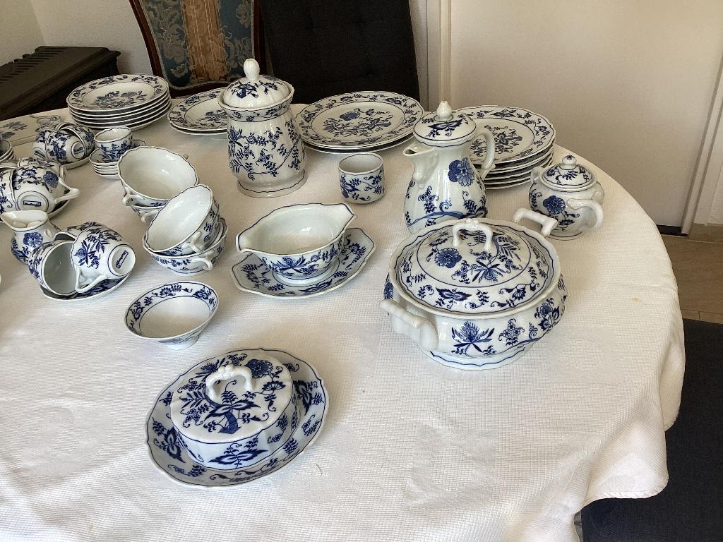 Blue Danube servies zwiebelmuster, Antiek en Kunst, Ophalen