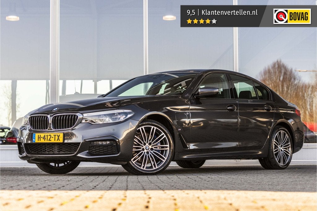 BMW 5 Serie 530e iPerformance eDrive M-Sport | Leder | Memor, Achterwielaandrijving, Gebruikt, 4 cilinders, Bedrijf