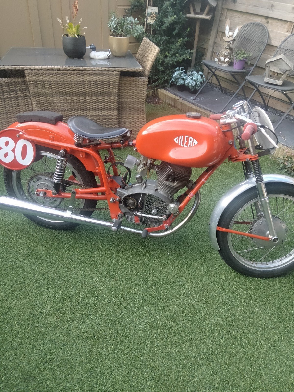 te koop  Gilera classic racertje . CRT./HMV., Motoren, Gebruikt, Sport, 125 cc, 11 kW of minder