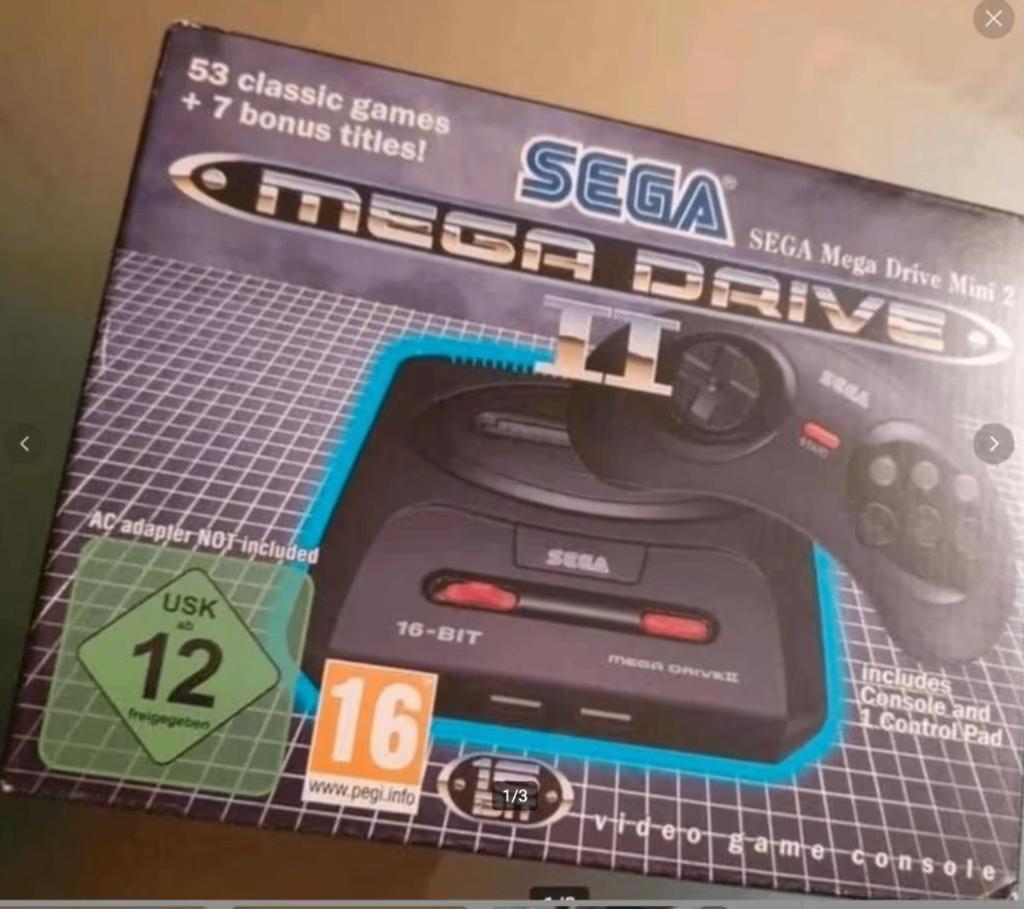 Sega Mega Drive Mini 2 | 60 games, Spelcomputers en Games, Spelcomputers | Sega, Nieuw, Mega Drive, Met 1 controller, Ophalen of Verzenden