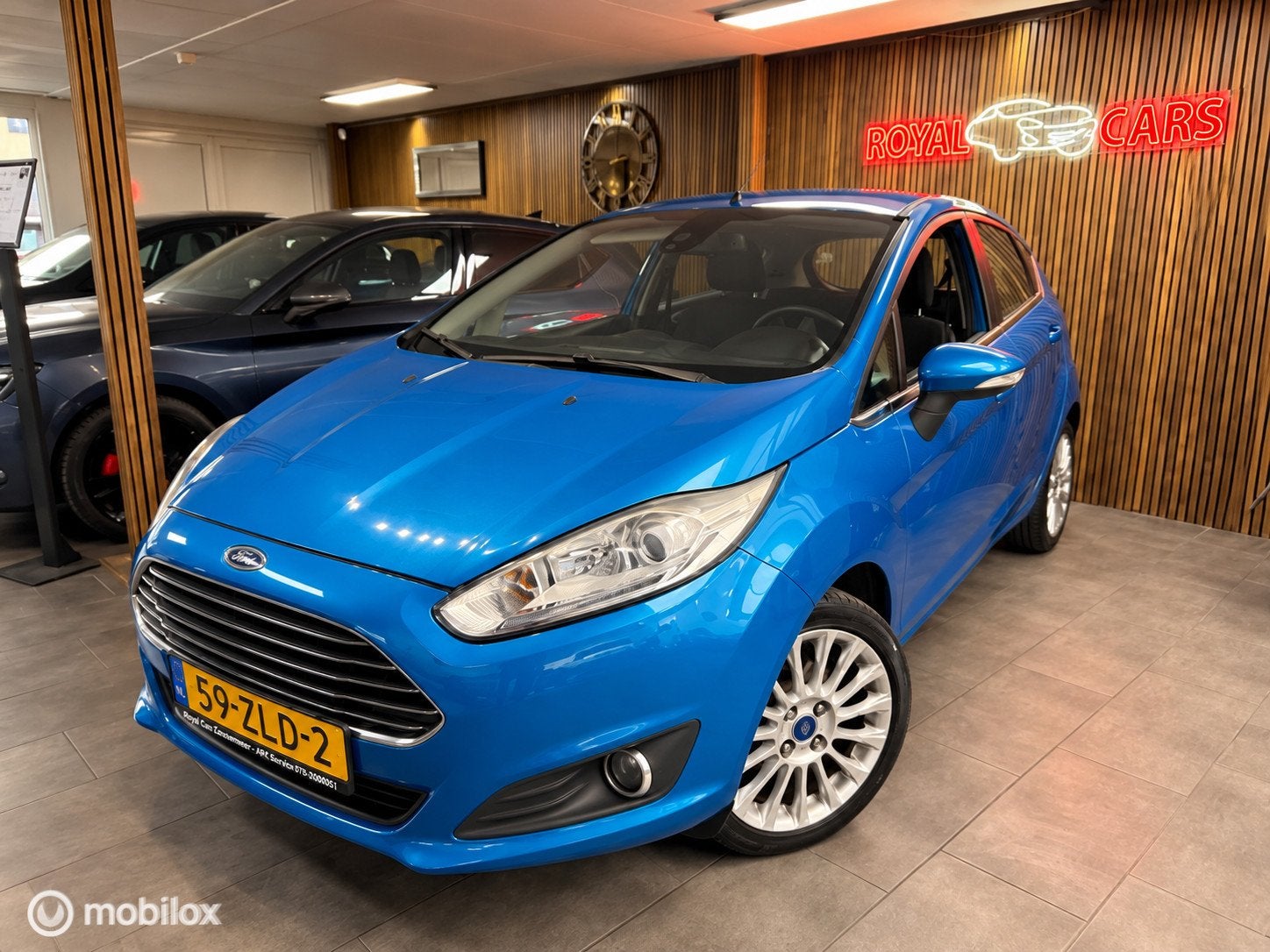 Ford Fiesta 1.0 EcoBoost Titanium|Cruise C.|Org NL AUTO, Voorwielaandrijving, Euro 5, 101 pk, Blauw
