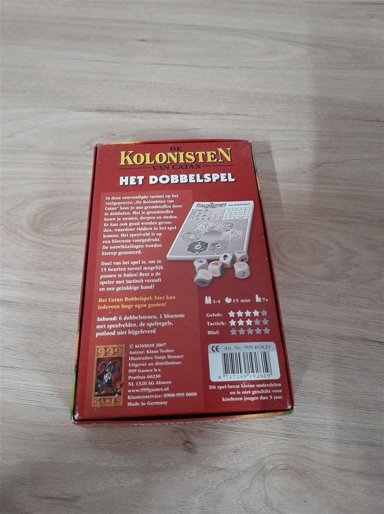 De kolonisten van Catan - het dobbelspel - s3621, Verzenden, Zo goed als nieuw