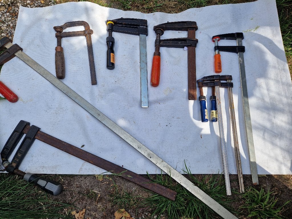 8 stuks lijmtang, lijmklem, gebruikt, Ophalen, Gebruikt