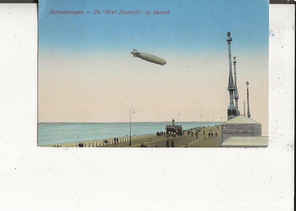 Scheveningen De Graf Zeppelin op bezoek 7-7-1932, Verzamelen, Ophalen of Verzenden, 1920 tot 1940, Gelopen, Zuid-Holland