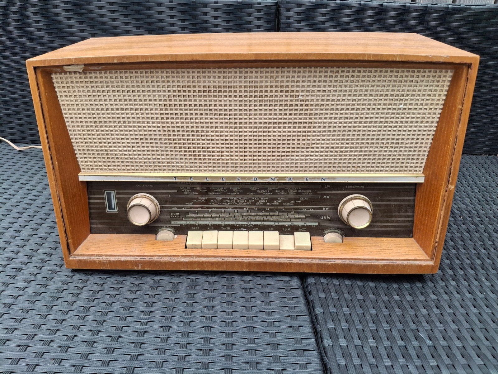Vintage Telefunken Largo 1253 Radio - Jaren '60, Ophalen, Gebruikt, Radio