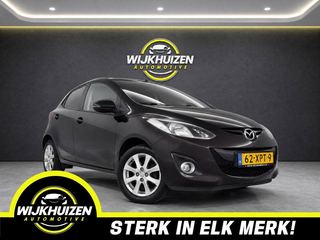 Mazda 2 1.3 GT-L met Airco ! 15 Inch ! Dealer Onderhouden !, Voorwielaandrijving, Euro 5, Stof, Gebruikt