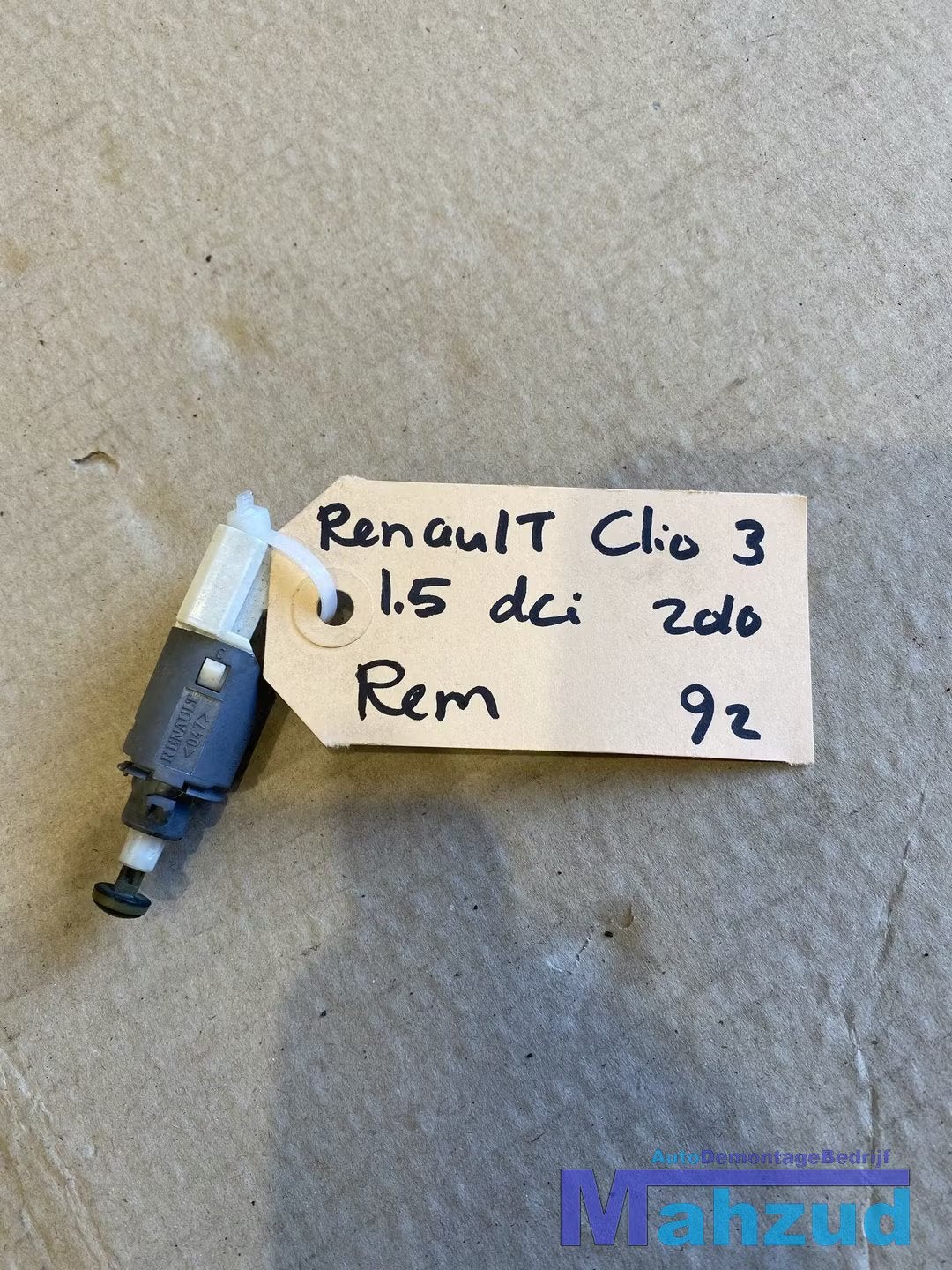 RENAULT CLIO 3 Remlicht schakelaar 8200168238, Renault Group, Gebruikt, Contact.group@renault.com, Renault