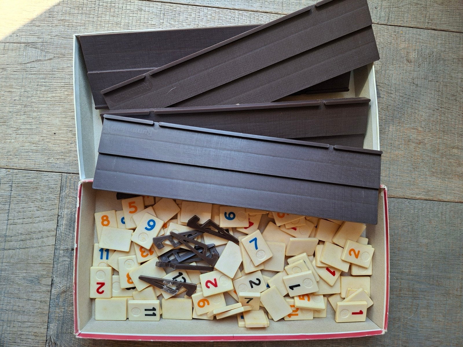 Retro Rummikub compleet, Gebruikt, Ophalen of Verzenden, Drie of vier spelers, Nvt