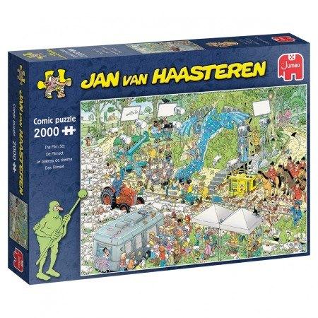 Jan van Haasteren: De Filmset 2000 stukjes, Hobby en Vrije tijd, Denksport en Puzzels, Nieuw, Legpuzzel, 500 t/m 1500 stukjes