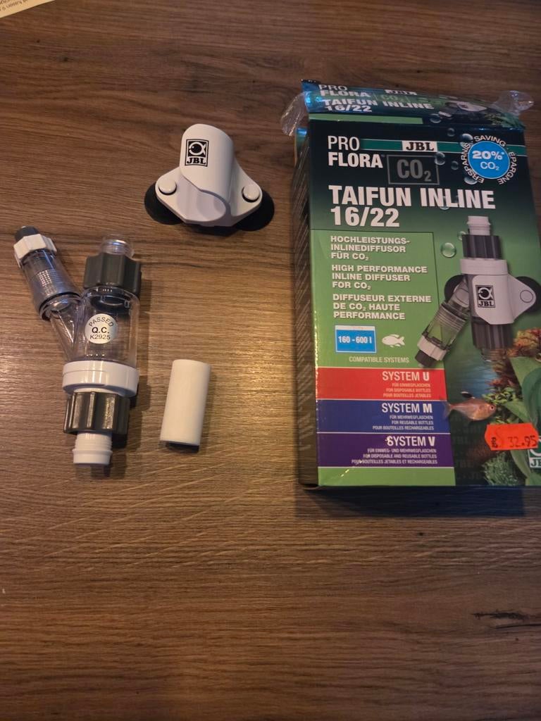 JBL ProFlora CO2 Inline 16/22 diffusor, Ophalen of Verzenden, Nieuw