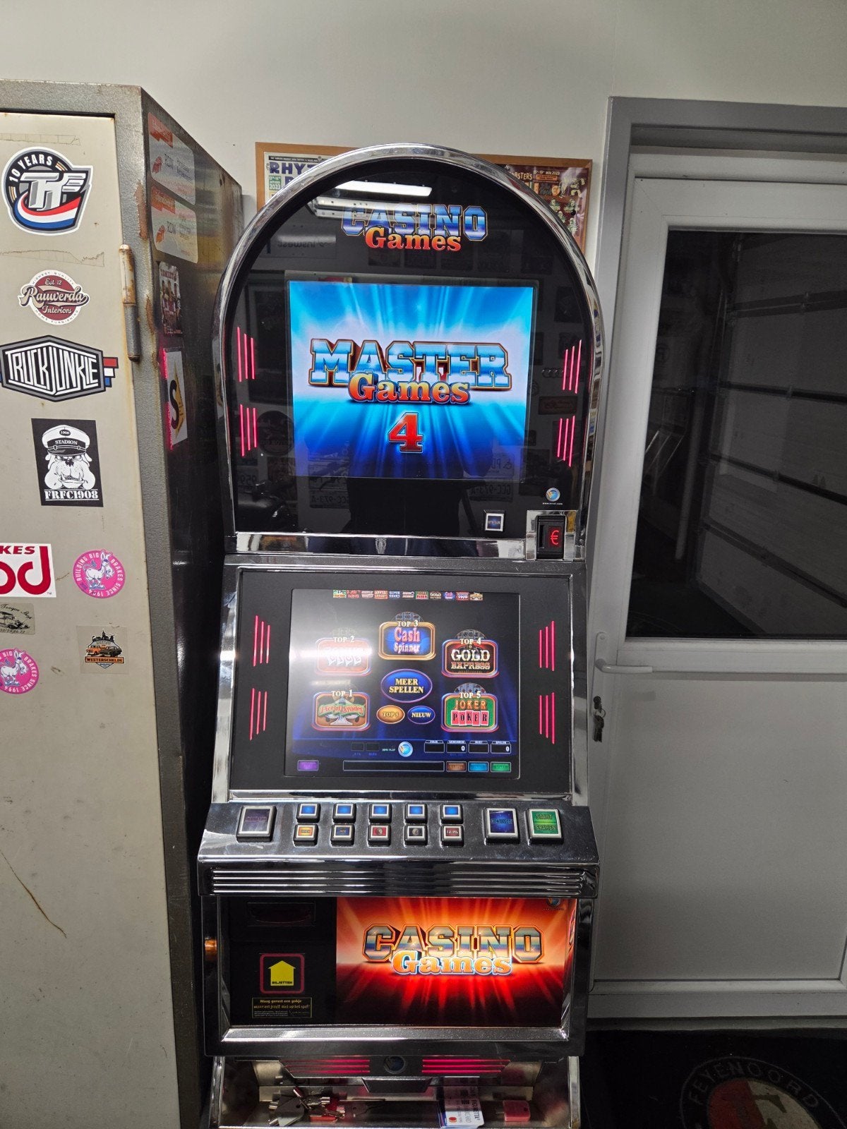 Te koop gokkast met meerdere spelen en touchscreen, Verzamelen, Automaten | Gokkasten en Fruitautomaten, Euro, Ophalen of Verzenden