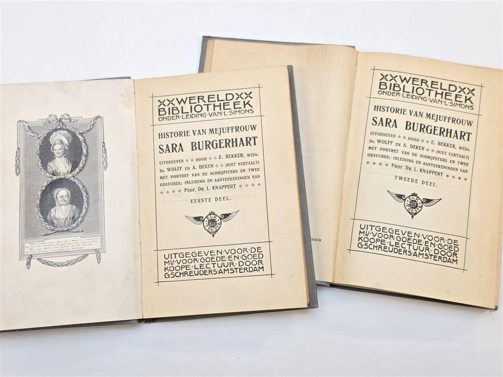 Sara Burgerhart — Wolff & Deken 2 Delen 1906, Boeken, Ophalen of Verzenden, Gelezen
