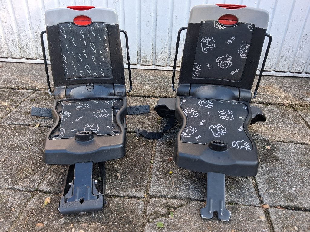 2 Bobike Junior zitjes voor achterop de fiets, Achterzitje, Bobike, Ophalen, 15 t/m 25 kg