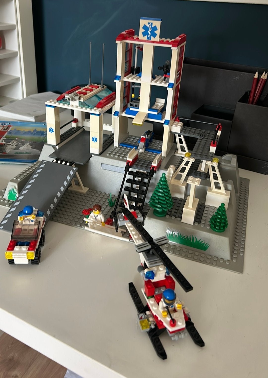 Lego 7892 - lego city ziekenhuis, Ophalen of Verzenden, Gebruikt
