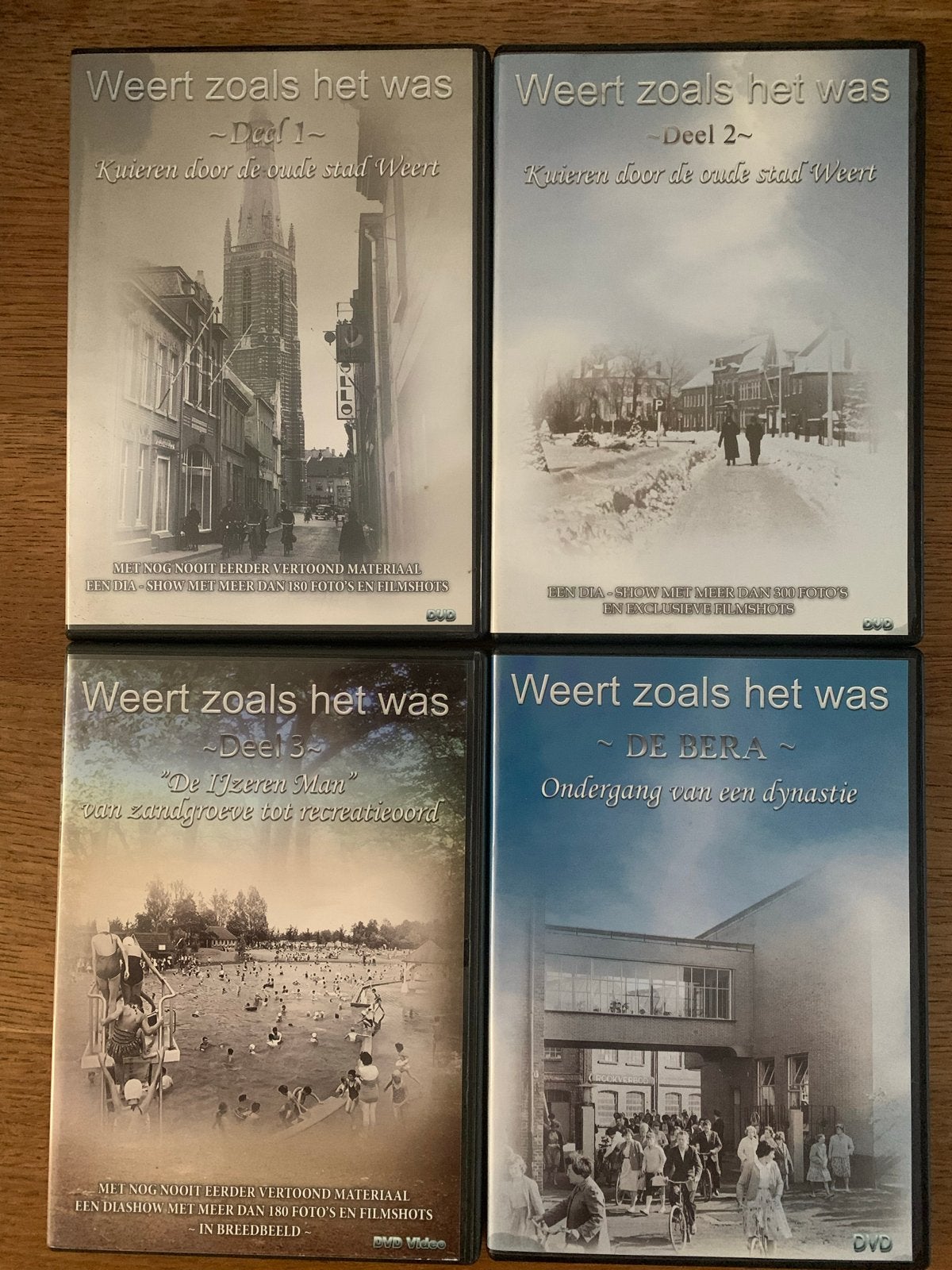 Weert zoals het was - Deel 1, 2, 3 & De Bera (4 DVD's), Alle leeftijden, Nederlands, Politiek of Geschiedenis, Gebruikt