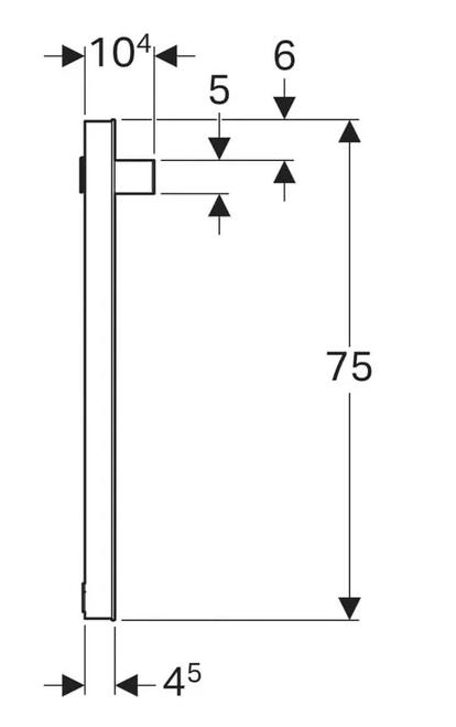 Geberit iCon - Spiegel met LED-verlichting, 120x75x4 cm, Huis en Inrichting, Badkamer | Badkamermeubels, Ophalen, Gebruikt, 100 tot 150 cm