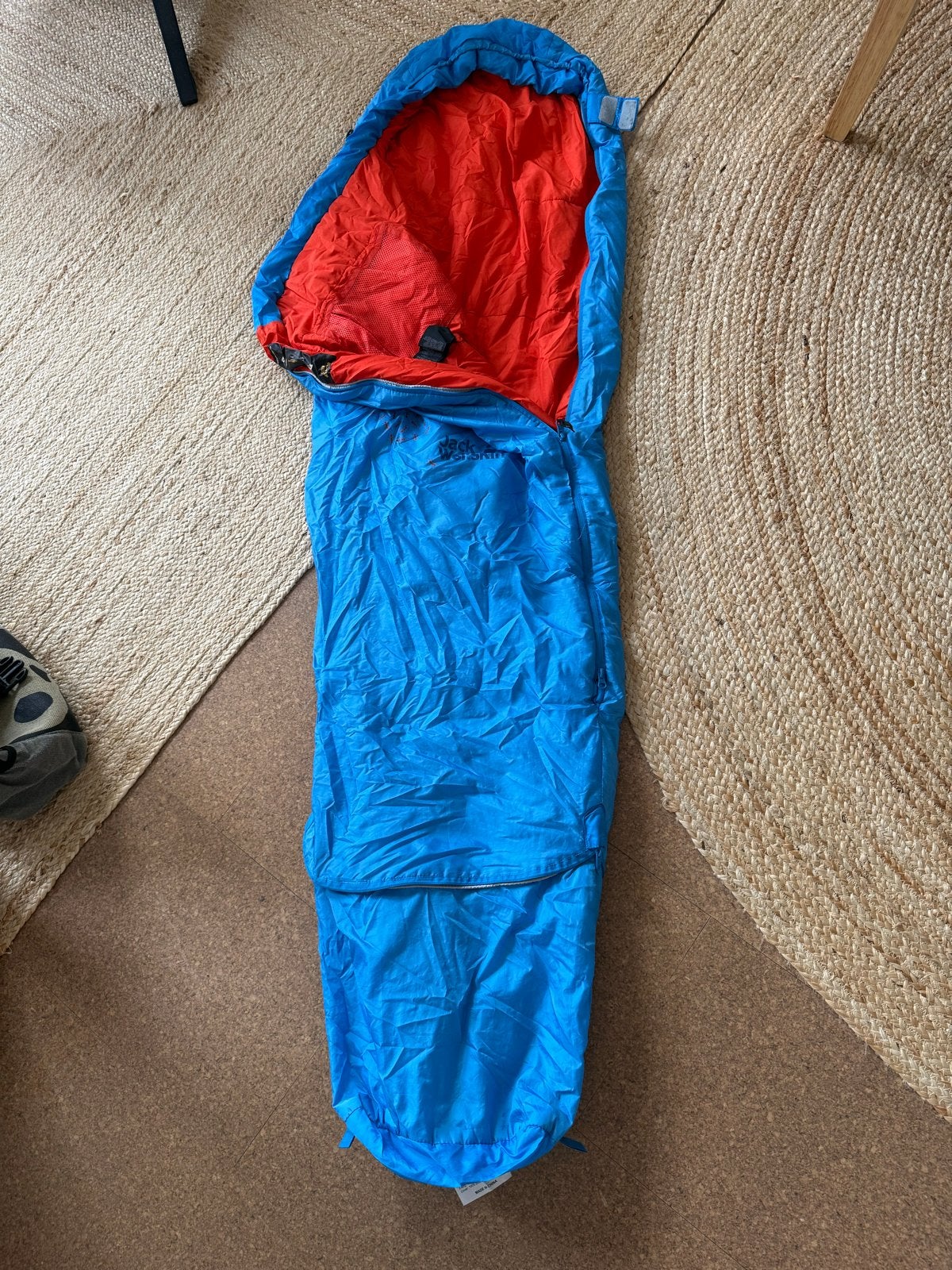 Jack Wolfskin Slaapzak - Blauw/Oranje, Ophalen of Verzenden, Gebruikt