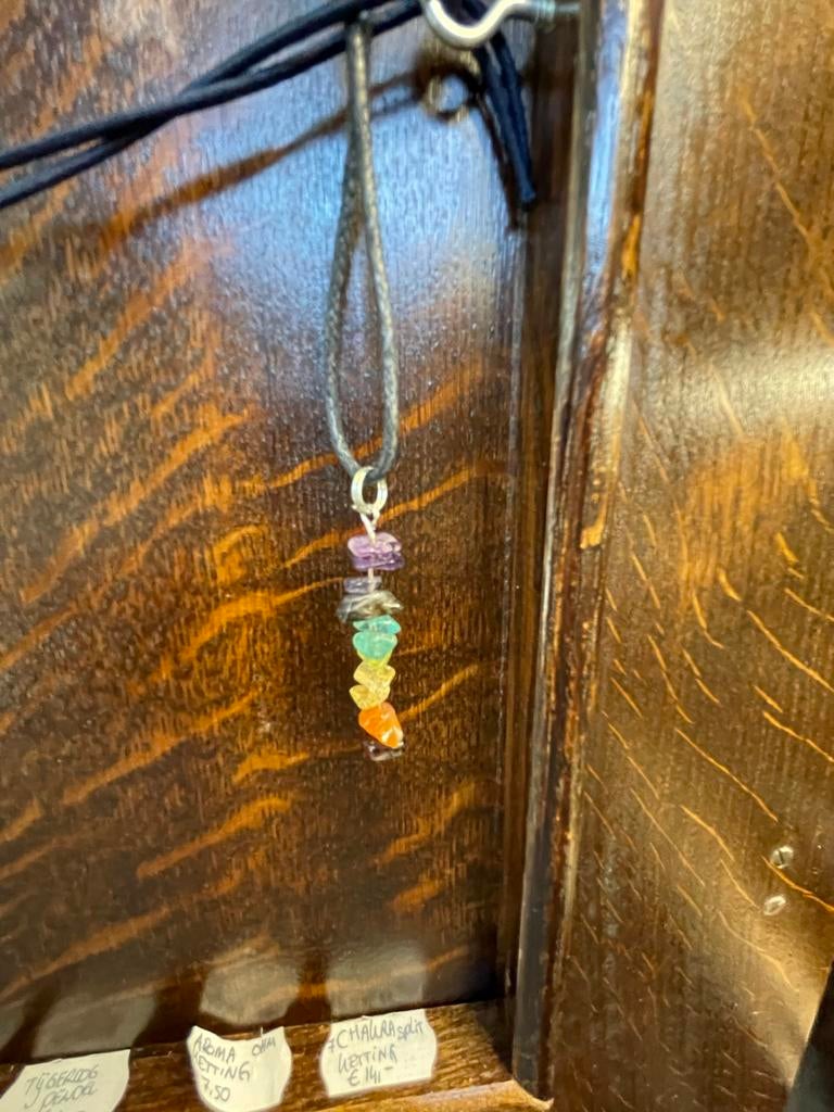 Nieuw Chakra split hanger ketting - Opheffingsverkoop, Overige kleuren, Nieuw, Ophalen of Verzenden, Steen of Mineraal