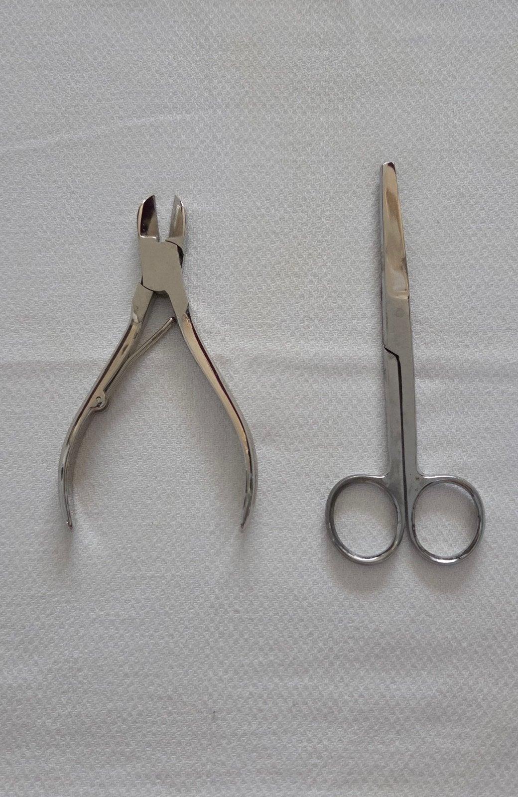 Pedicure nagelknipper en schaar set - RVS, Ophalen of Verzenden, Gebruikt, Overige typen