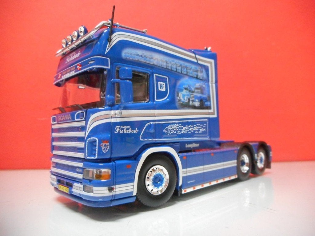 TEKNO SCANIA 4-SERIE HF TRANSPORT 86461, Hobby en Vrije tijd, Modelauto's | 1:50, Ophalen of Verzenden, Nieuw, Bus of Vrachtwagen