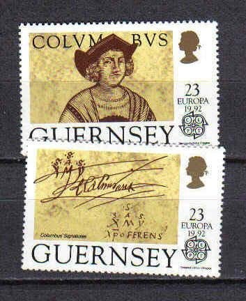 Guernsey 1992 postfris columbus, Ophalen of Verzenden, Postfris