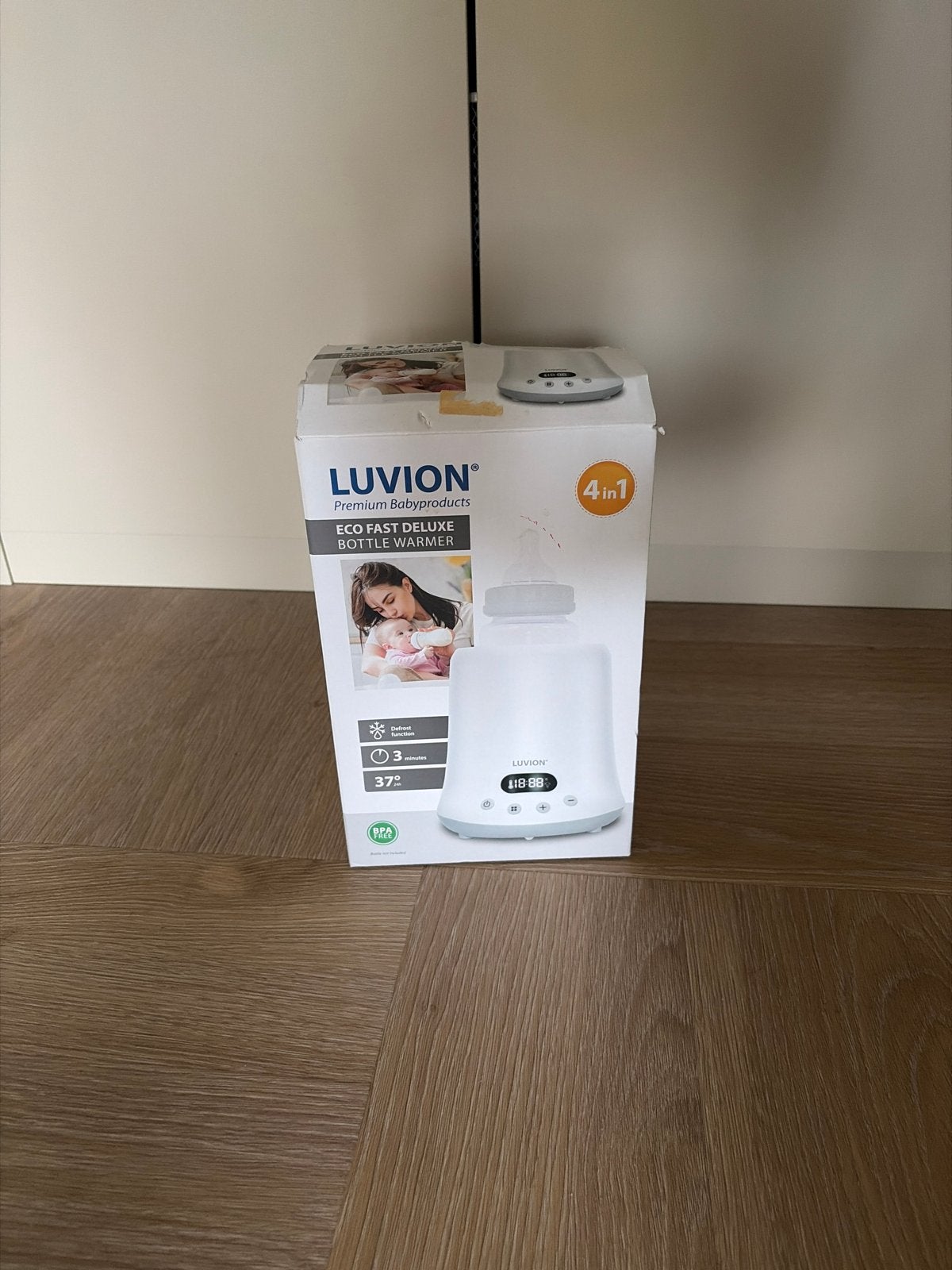 Luvion Eco Fast Deluxe Flessenwarmer 4-in-1, Ophalen of Verzenden, Nieuw, Flessen- of potjesverwarmer
