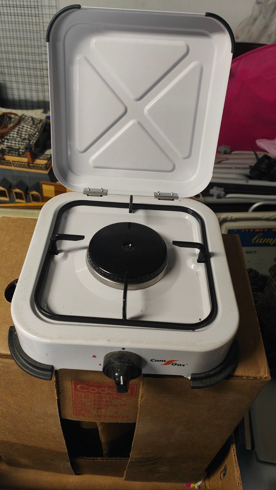 Kleine een-pits gascomfoor, Caravans en Kamperen, Kampeeraccessoires, Ophalen