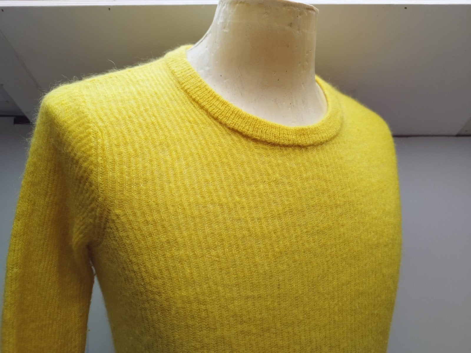 Sissy-Boy 40% Mohair 36% Wol trui S 36 Geel, Verzenden, Geel, Sissy-Boy, Zo goed als nieuw