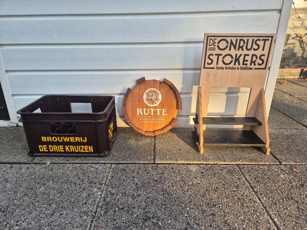 Speciaal bord De Onrust Stokers bier + meer reclame borden., Ophalen of Verzenden, Gebruikt, Reclamebord, Plaat of Schild, Overige merken