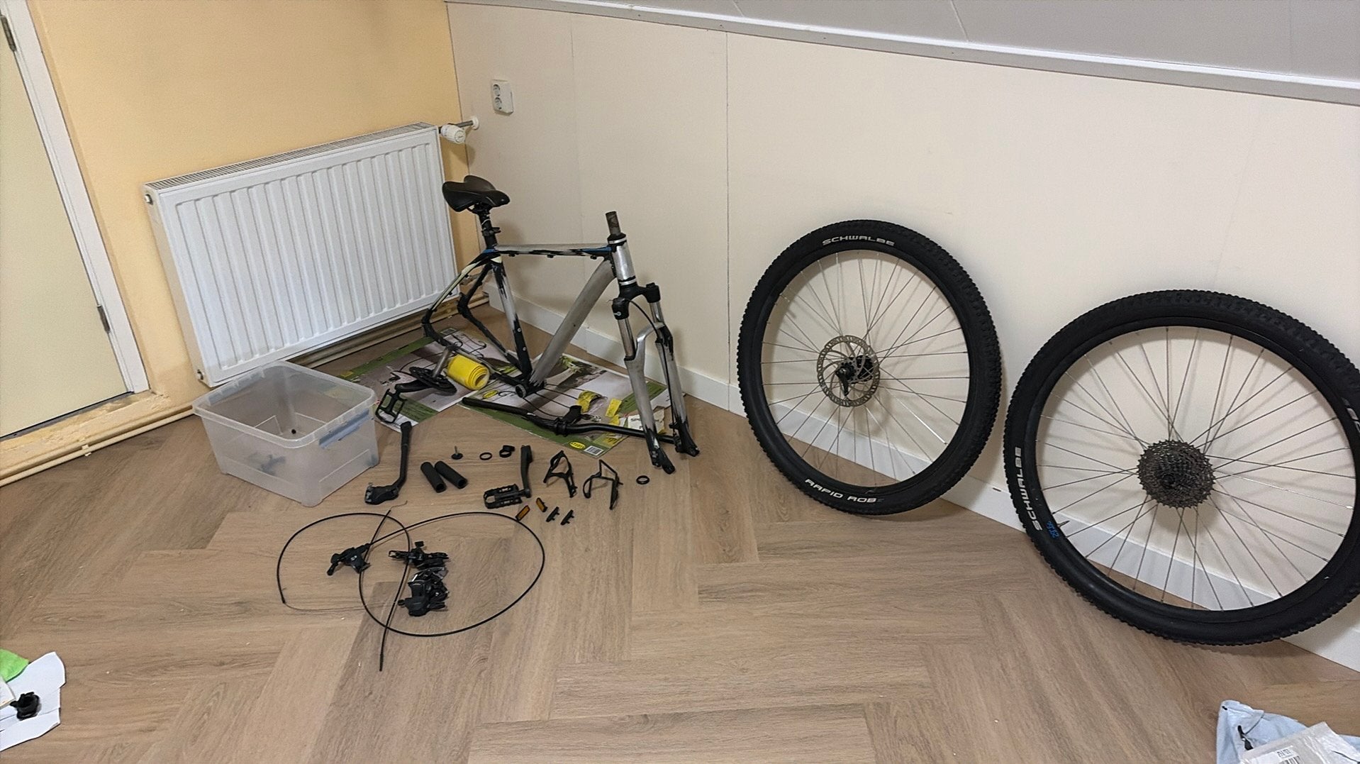 Mountainbike onderdelen of opknapper, Gebruikt, Overige typen, Ophalen of Verzenden, Aluminium