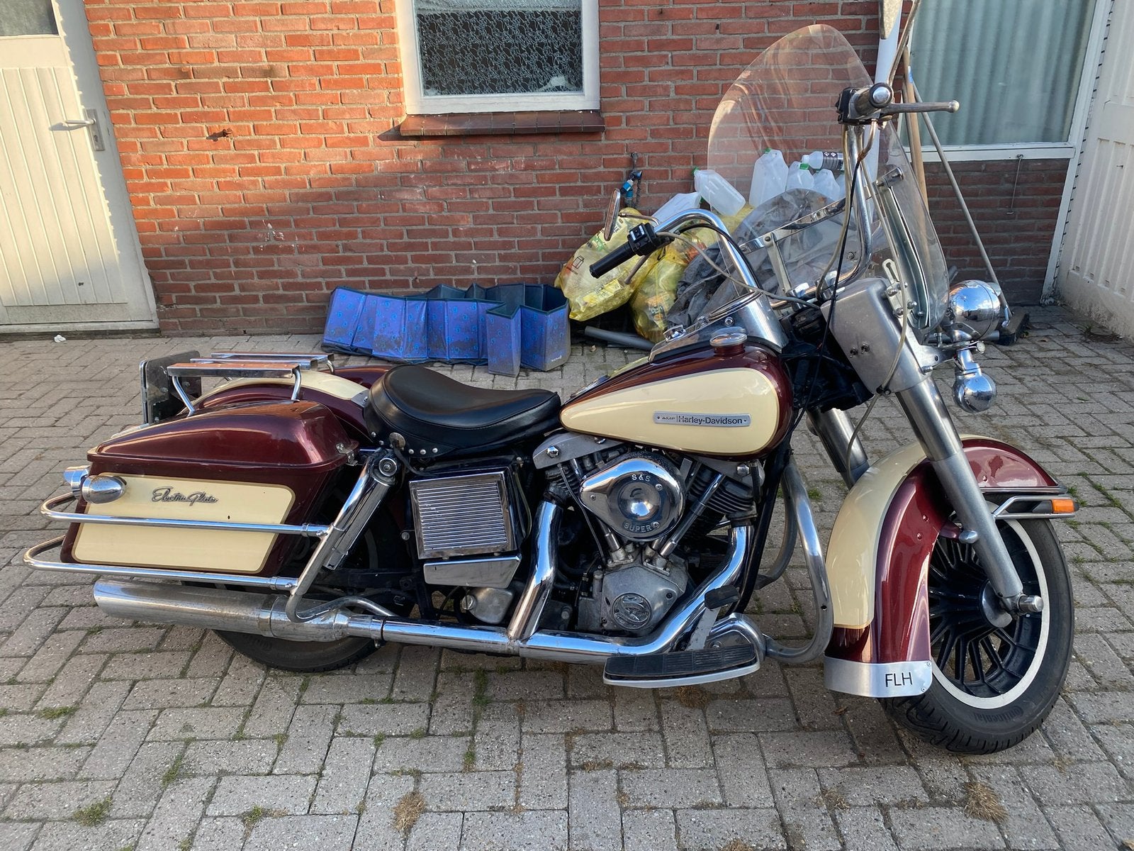Harley Davidson shovelhead, Motoren, Motoren | Harley-Davidson, Particulier, Toermotor, 2 cilinders, Handgeschakeld, Gebruikt