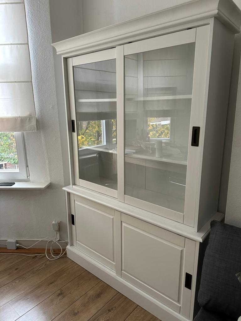 Buffetkast wit, Huis en Inrichting, Kasten | Buffetkasten, Ophalen, 100 tot 150 cm, Zo goed als nieuw, 150 tot 200 cm