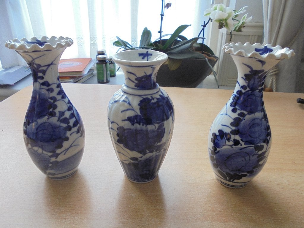 Japans Aardewerk/Porselein.  klein formaat kaststel. LEUK, Ophalen of Verzenden