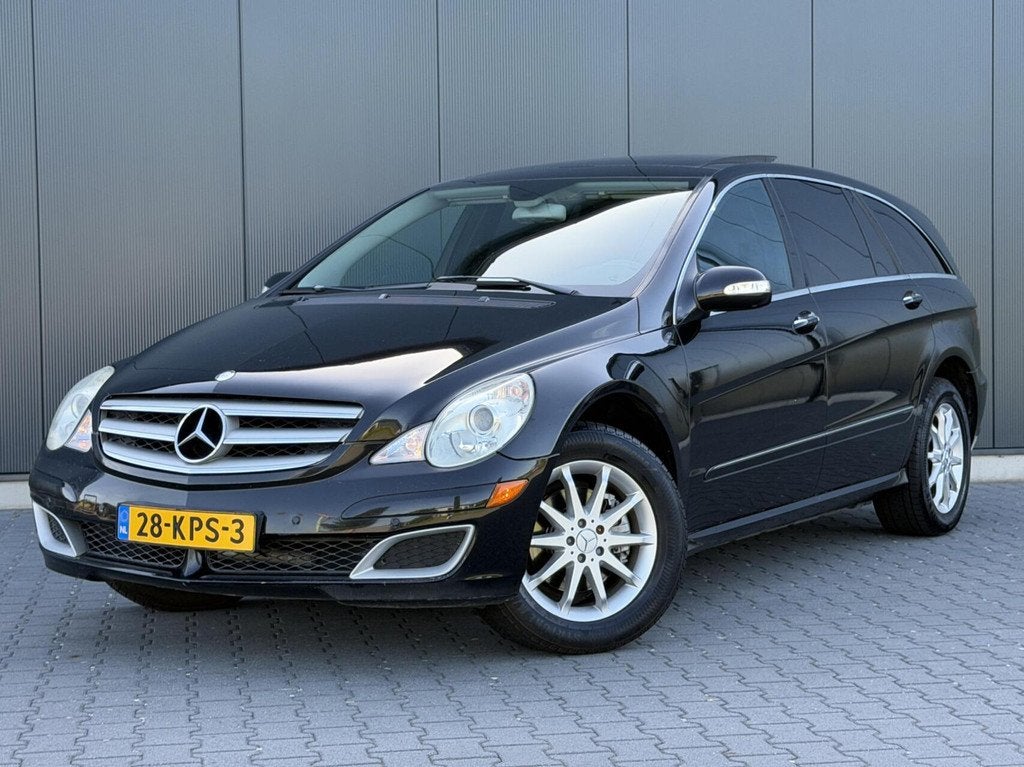 Mercedes R-klasse 350 Lang 4-Matic 6-Persoons - Leder - Pano, Auto's, Mercedes-Benz, Automaat, Zwart, 138 €/maand, Zwart